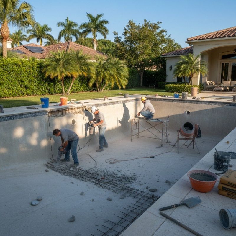 Poolside Concrete Repair