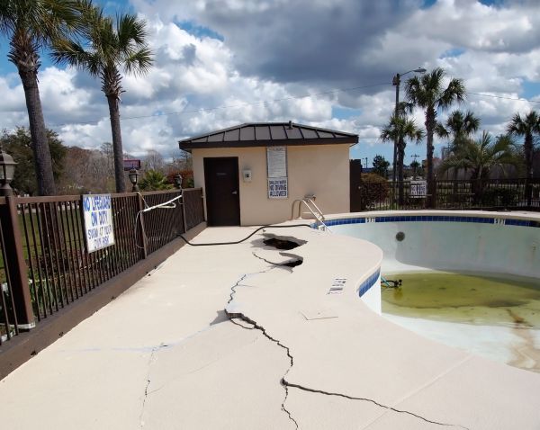 Cracked Patio Repair in Holly Springs